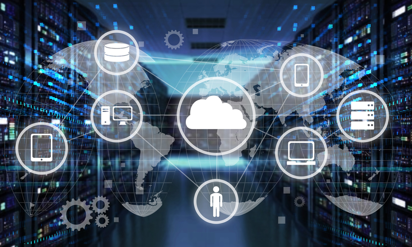 Technology services including cloud, networking, servers, and connected devices